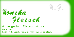 monika fleisch business card