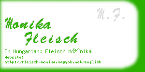 monika fleisch business card